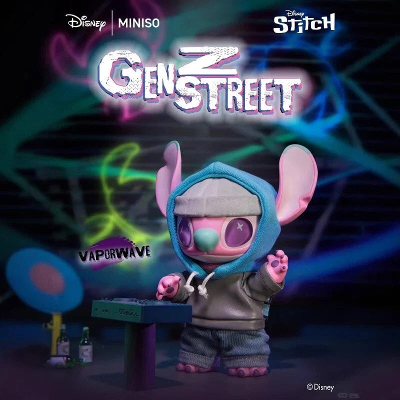 Miniso x Disney | Disney Stitch GenZ Street Series Vinyl Plush Toy Blind Box (All 6 Types)