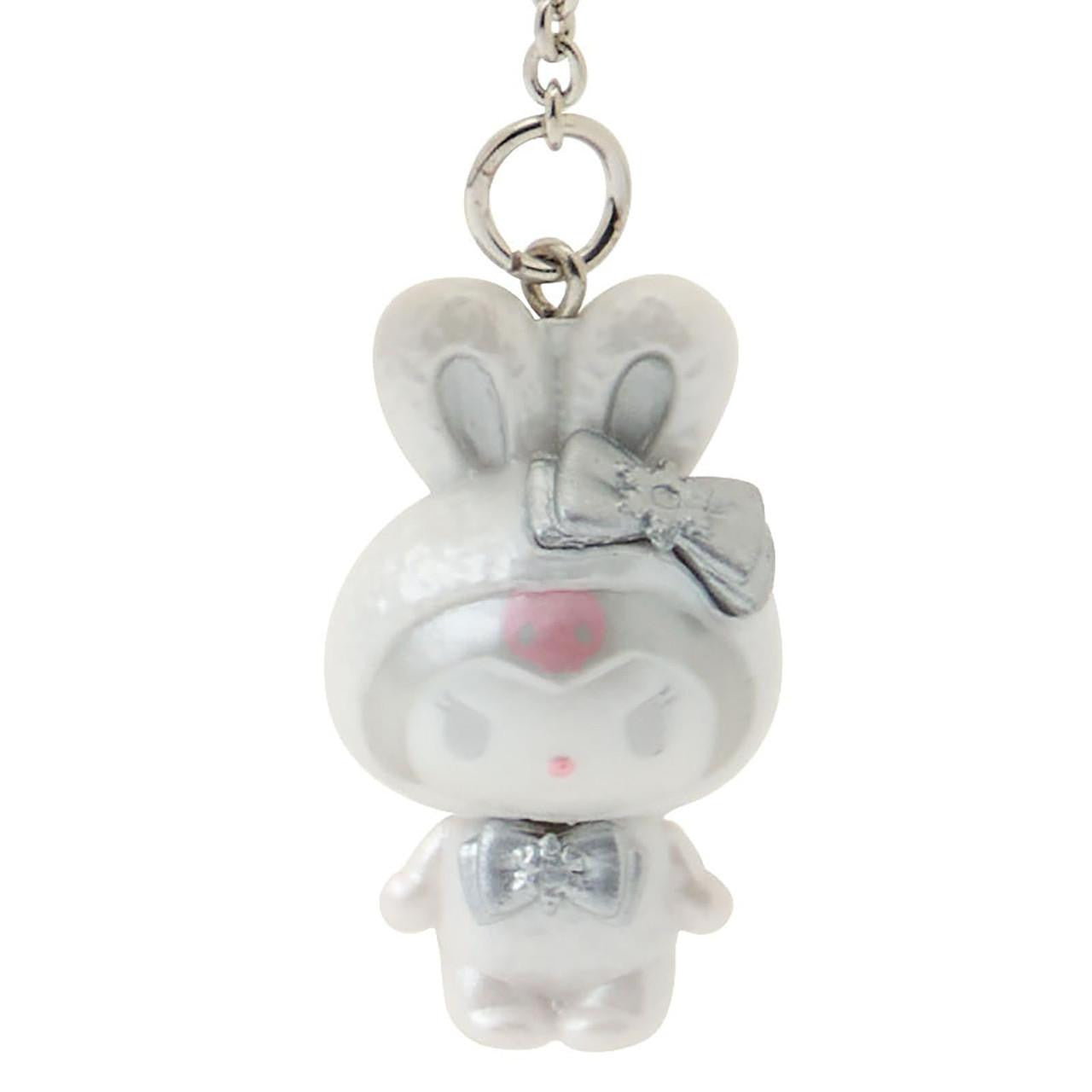 Sanrio | Fluffy Snow Rabbit Keychain - Kuromi
