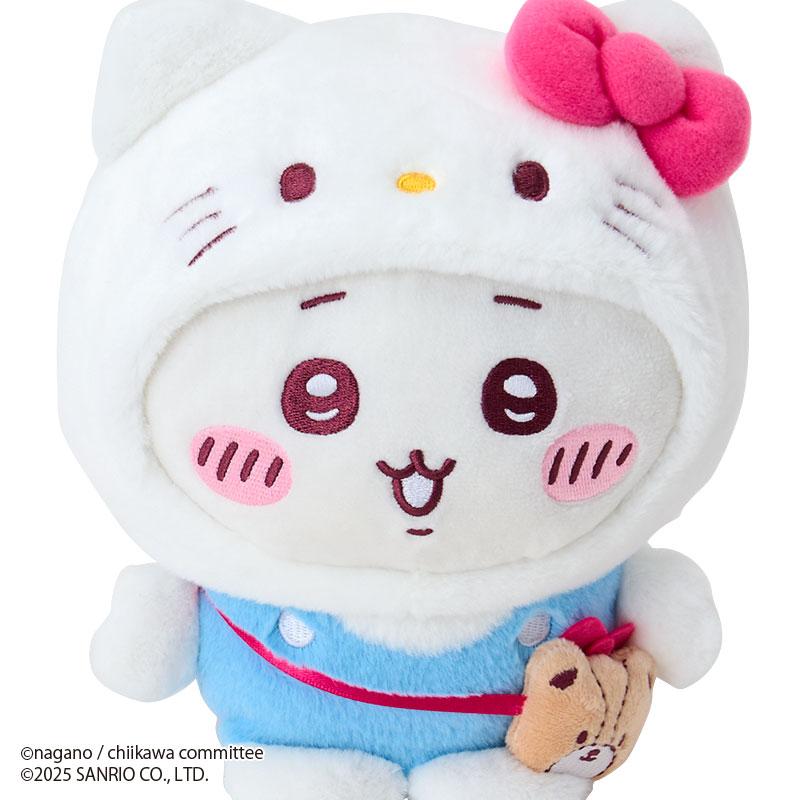Chiikawa x Sanrio Characters Plush Toy Chiikawa (01Chiikawa) x Hello Kitty