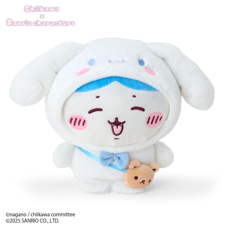 Chiikawa x Sanrio Characters Plush Toy Chiikawa (02Hachiware) x Cinnamoroll