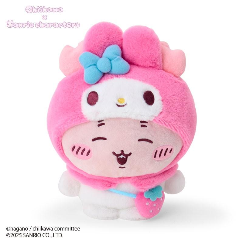 Chiikawa x Sanrio Characters Plush Toy Chiikawa (08Kani-chan) x My Melody