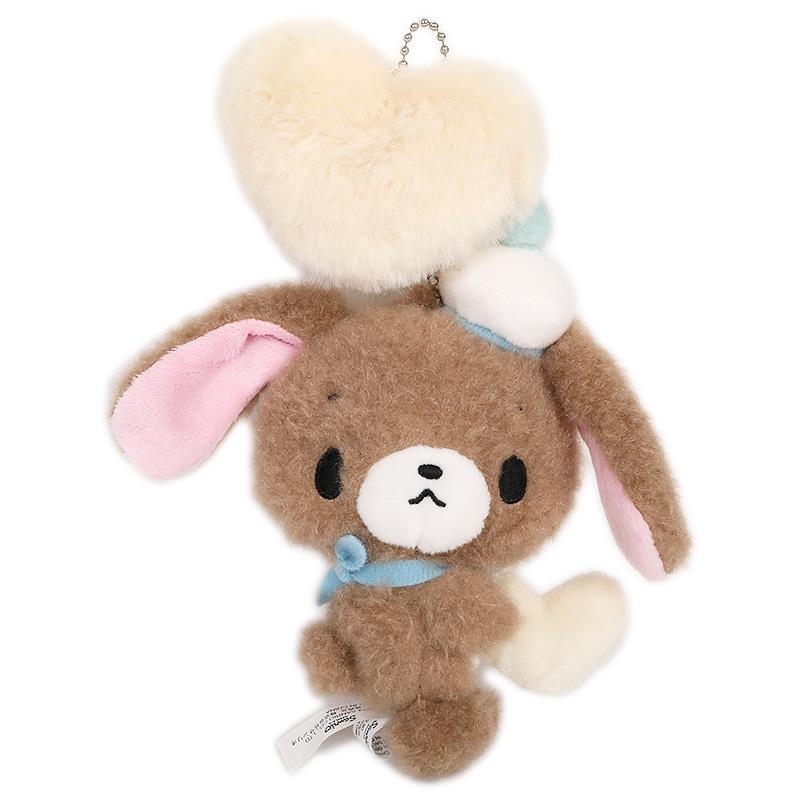 Sanrio | Fluffy Heart Design | Honey Cute Mascot Holder Sugar Bunny Shirosa
