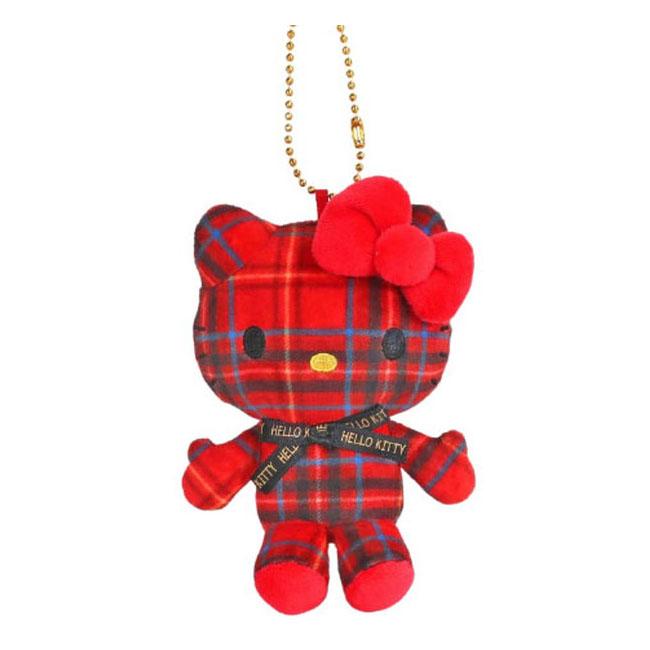 Sanrio | Hello Kitty MC Collection | Hello Kitty Tartan Mascot Holder - Red