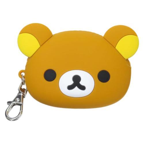 San-X | Rilakkuma Silicone Face Pouch Mini Pouch - Rilakkuma
