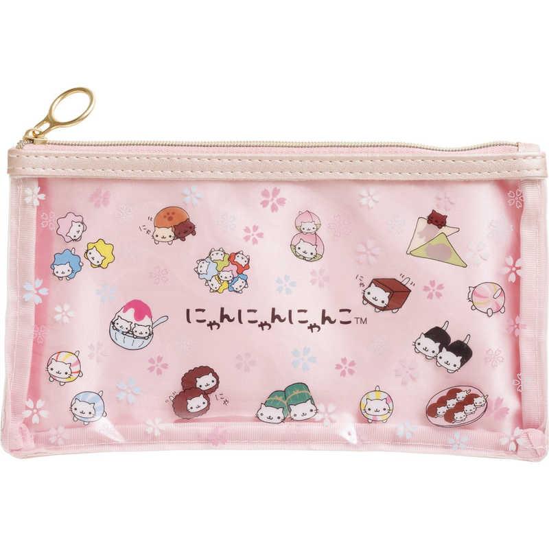 San-X | San X Characters Clear Pen Pouch PT19904 - Nyan Nyan Nyanko
