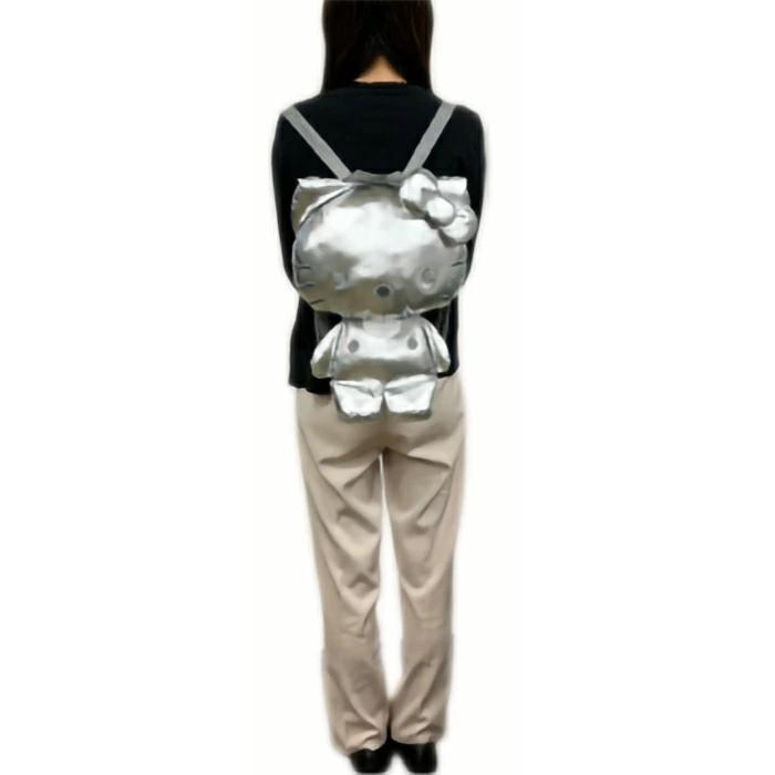 Sanrio | Hello Kitty Plush Backpack - Metallic Sliver