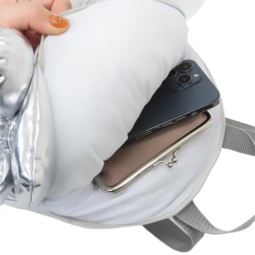 Sanrio | Hello Kitty Plush Backpack - Metallic Sliver