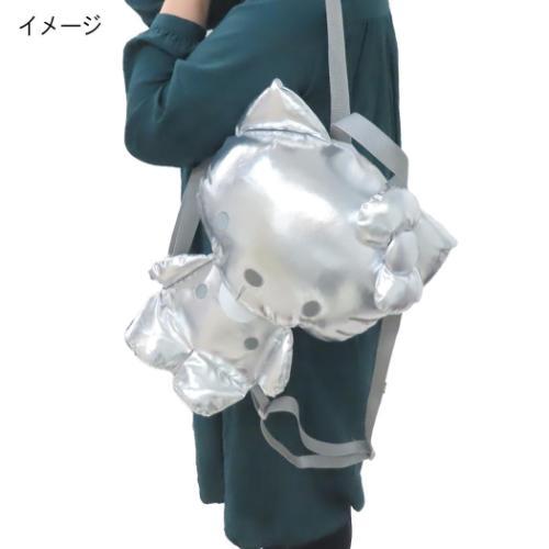 Sanrio | Hello Kitty Plush Backpack - Metallic Sliver