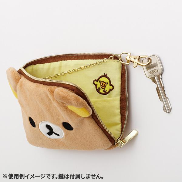 San-X | Rilakkuma Plush Toy Pass Case - Rilakkuma PB72201