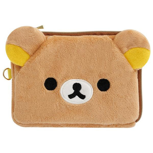 San-X | Rilakkuma Plush Toy Pass Case - Rilakkuma PB72201
