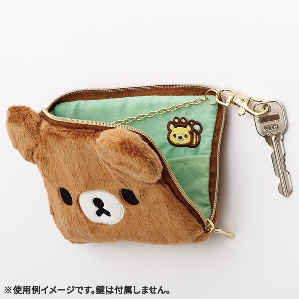 San-X | Rilakkuma Plush Toy Pass Case - Chairoikoguma PB72204