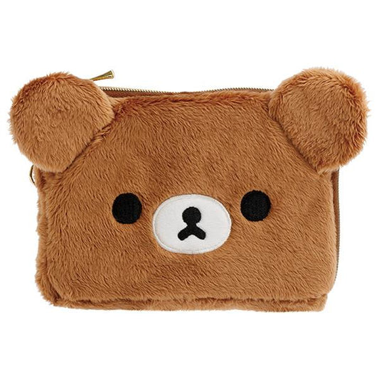 San-X | Rilakkuma Plush Toy Pass Case - Chairoikoguma PB72204