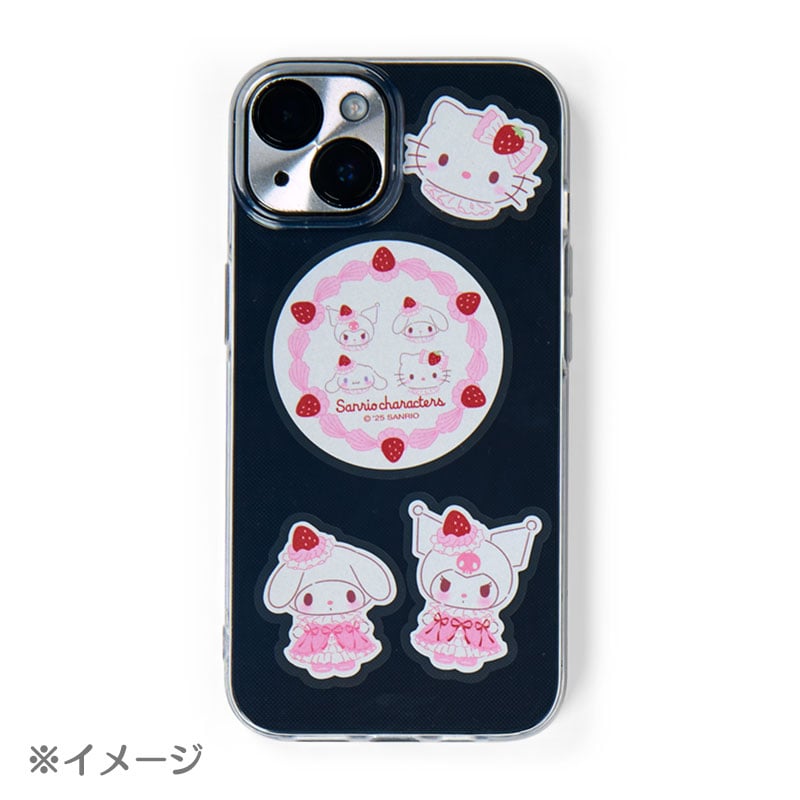 Sanrio | Sanrio Strawberry Whipped Cake Tin Case & Sticker Set