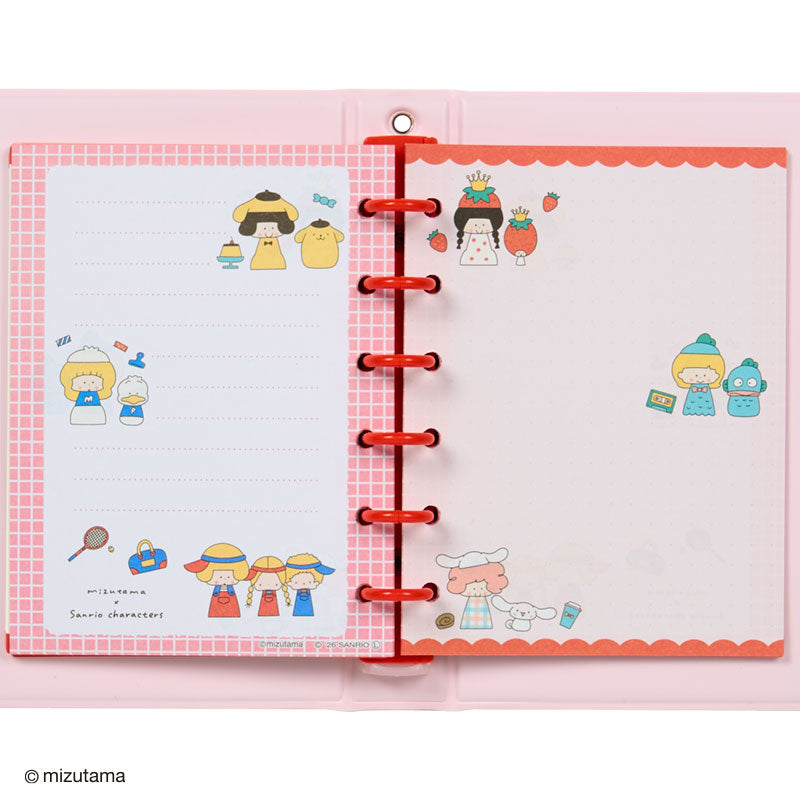 Sanrio | Mizutama x Sanrio Characters Sticker Binder - Pink