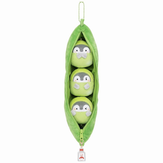 Koupen-Chan | Comes With A Delicious Salt Charm ! Edamame-San Connected Stuffed Toy Set