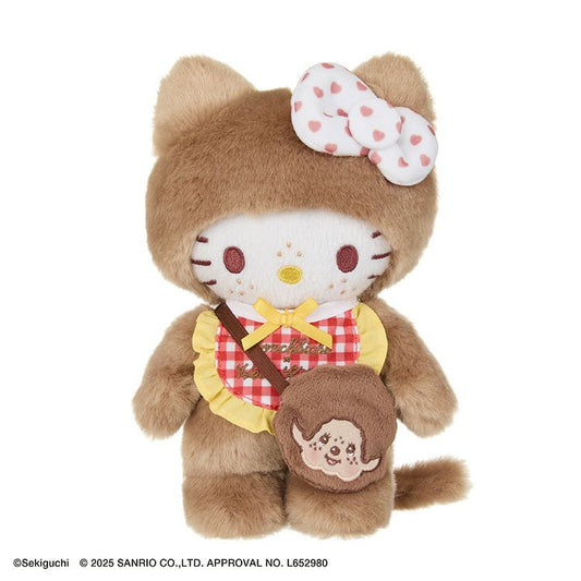 Monchhichi | Monchhichi x Hello Kitty Gingham Check Hello Kitty Plush Toy S