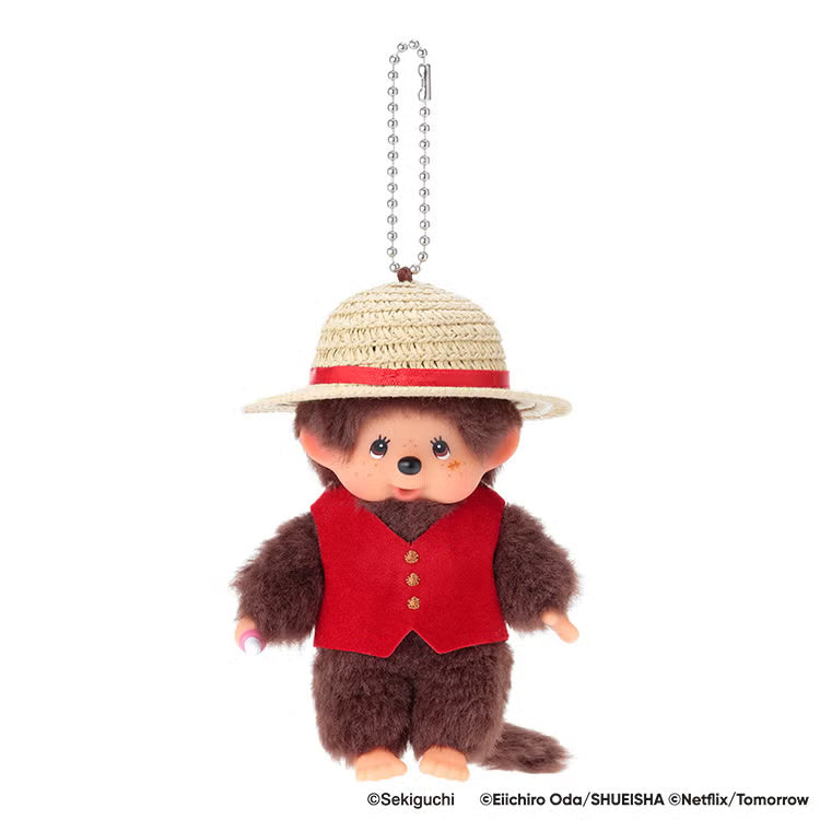 Monchhichi | Monchhichi x NETFLIX ONE PIECE Season 2 Mascot Keychain SS - Luffy