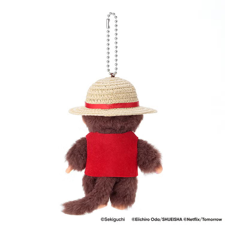 Monchhichi | Monchhichi x NETFLIX ONE PIECE Season 2 Mascot Keychain SS - Luffy
