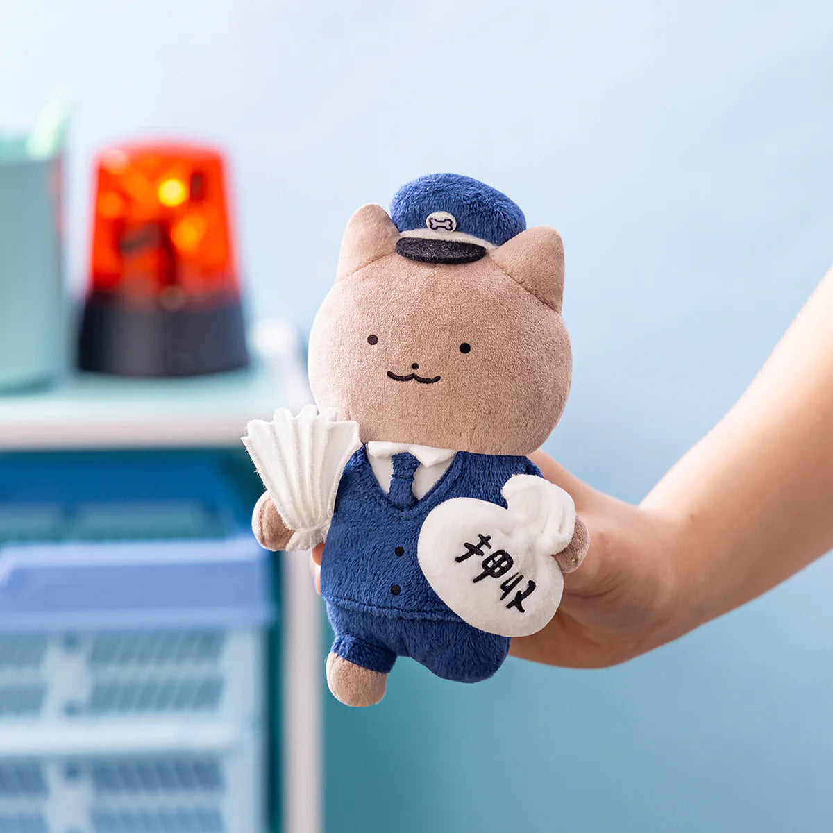 White Tiger and Black Tiger Fan-Slapping Mascot - Policeman Dog