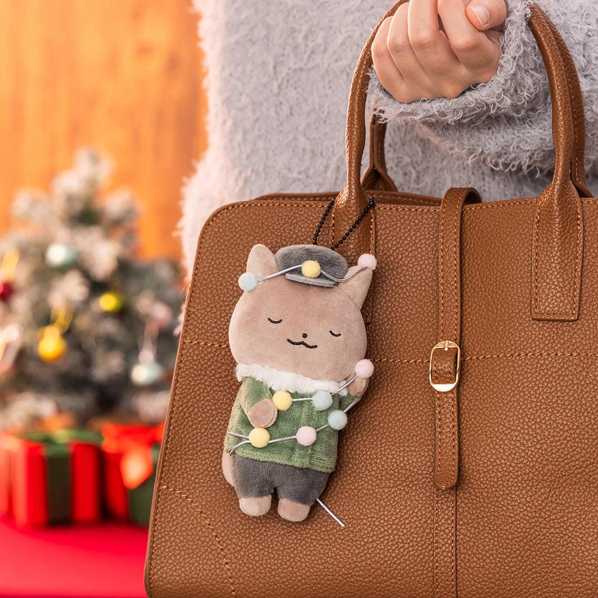 White Tiger and Black Tiger Winter Mascot - Decorated Dog Policeman