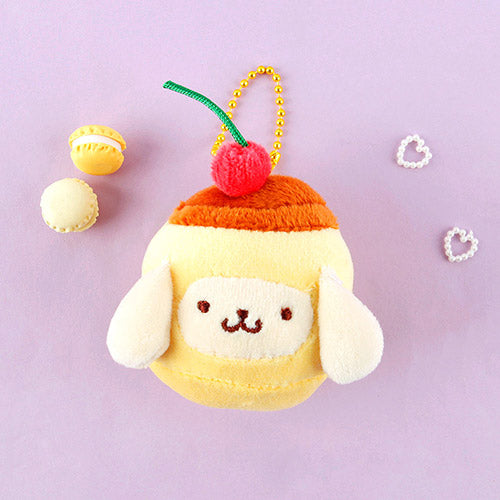 Sanrio Korea | Sanrio Yummy-yummy Plush Keychain - Pompompurin Pudding