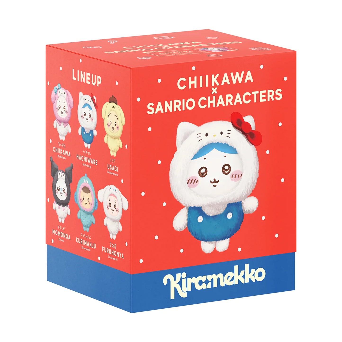 Chiikawa x Sanrio Characters Kiramekko Mascot Holder (Kani-Chan × Cinnamoroll)