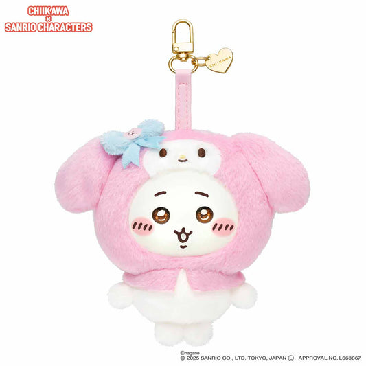 Chiikawa x Sanrio Characters Kiramekko Mascot Holder (Chiikawa × My Melody)