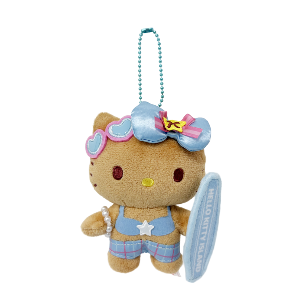 Sanrio Korea | Sanrio Hello Kitty Jeju Island Limited Surfing Plush Keychain