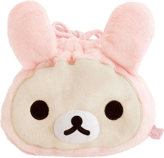 San-X | Rilakkuma 'Lots of Korilakkuma' Series Plush Drawstring Pouch - Rabbit