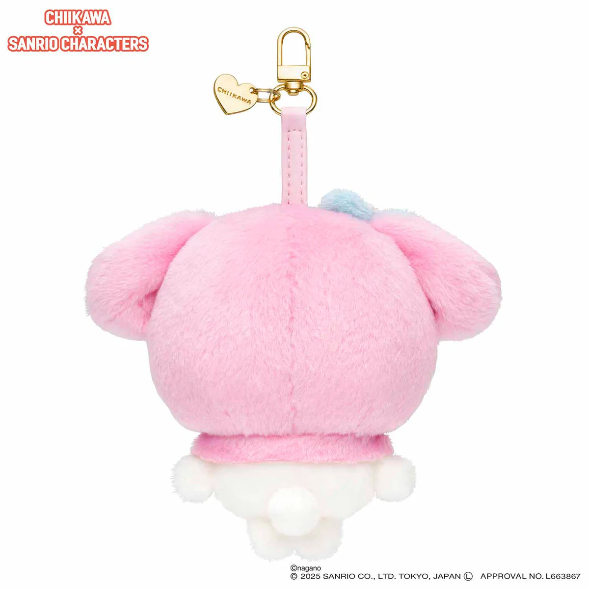 Chiikawa x Sanrio Characters Kiramekko Mascot Holder (Chiikawa × My Melody)
