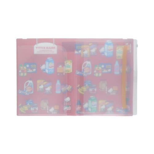 Sanrio | Sanrio Characters Clear File With Elastic Band 5 Pockets - Hello Kitty (Red)