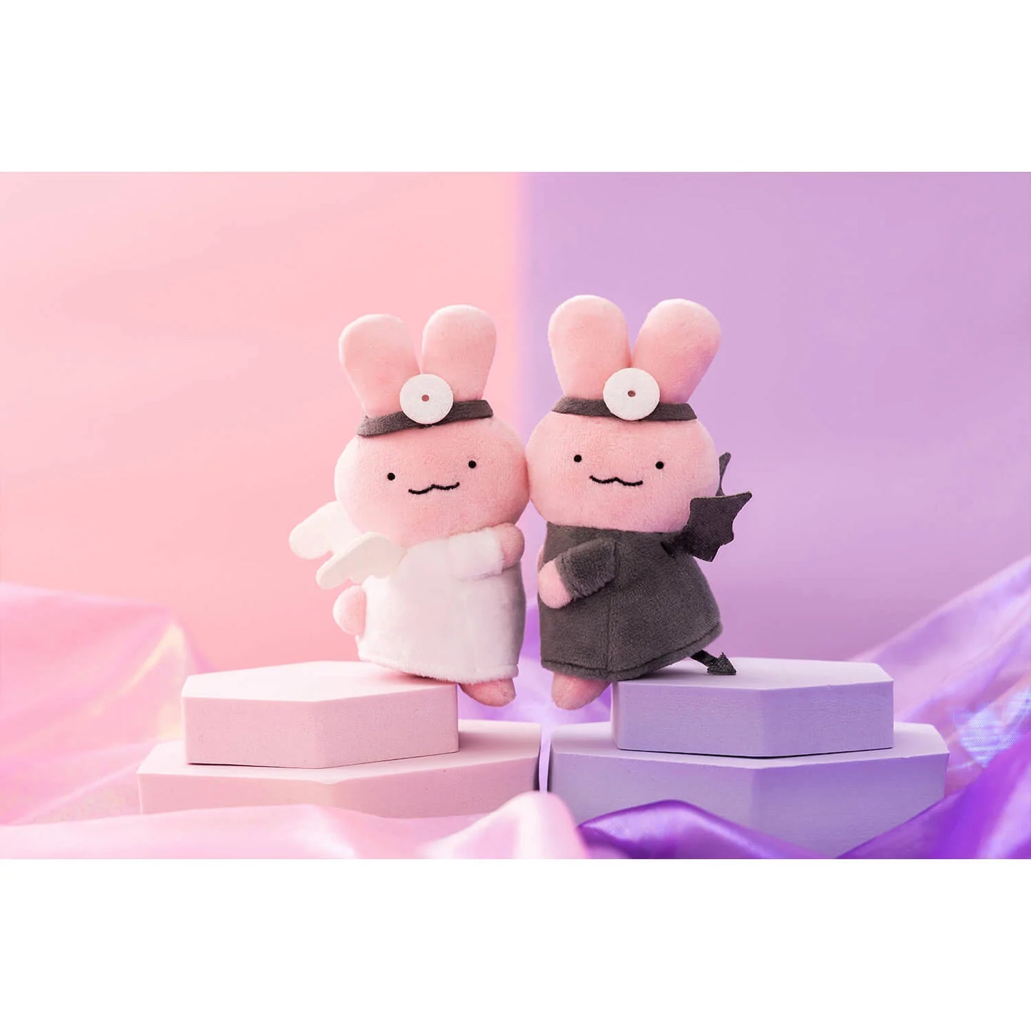 White Tiger and Black Tiger Petit Mascot - Devilish Doctor Rabbit