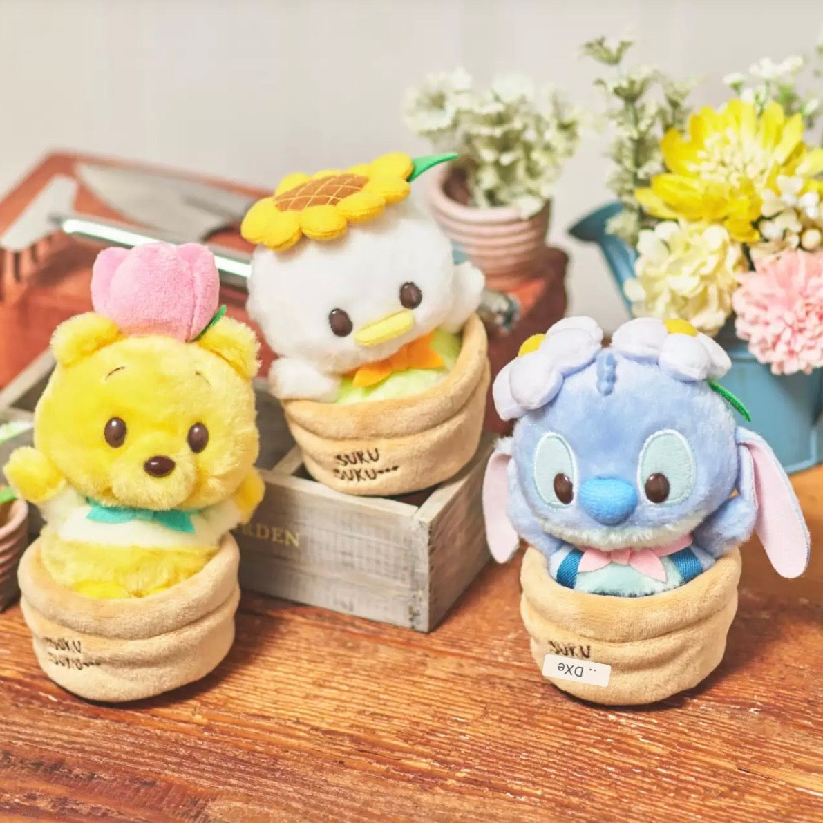 Disney Store JP | Gardening Urupocha-Chan Plush Toy - Pooh