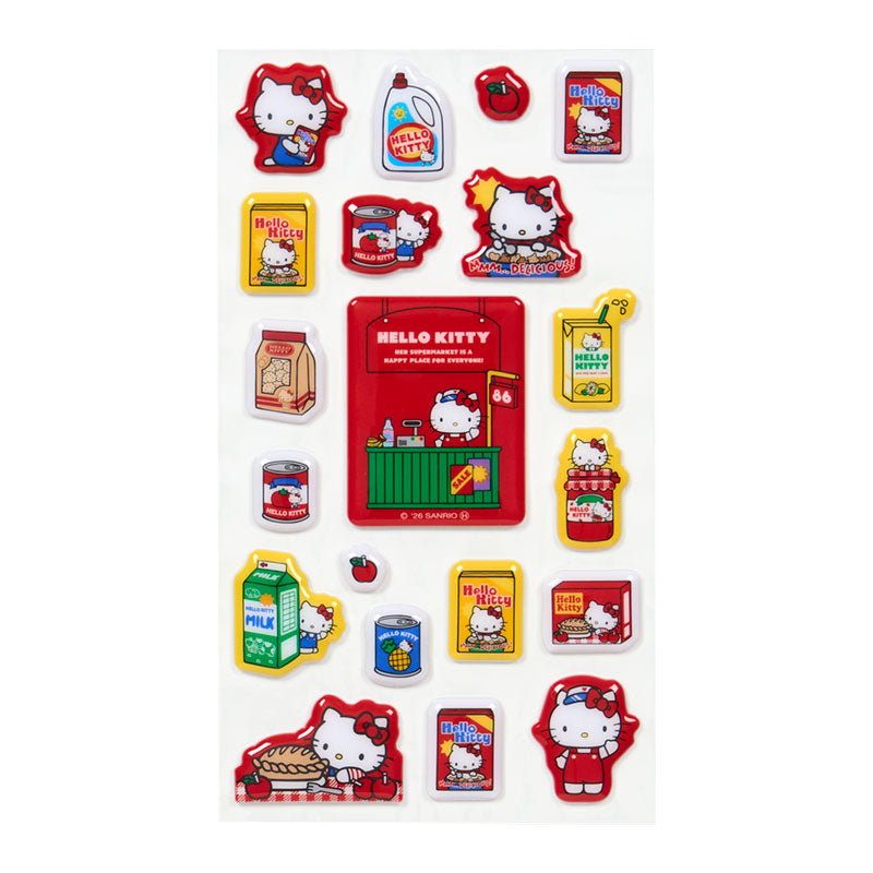 Sanrio | Sanrio Characters Plump Sticker Sheet - Hello Kitty (Red)