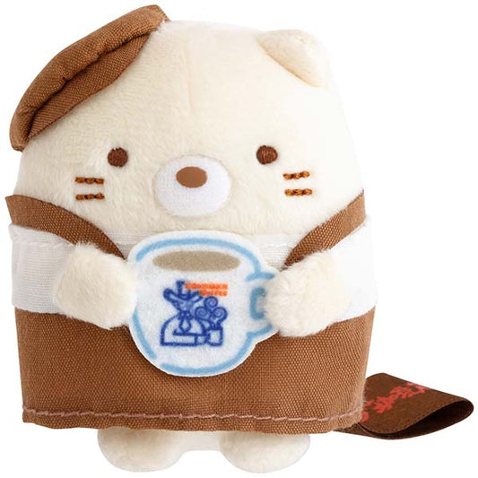 San-X | Komeda Coffee Shop x Sumikko Gurashi Hand-held Tenori Plush Toy - Cat
