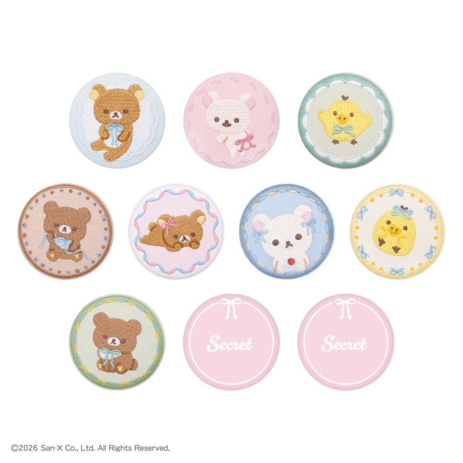 San-X | Rilakkuma Embroidery Can Mirror Blind Box (10 Types)