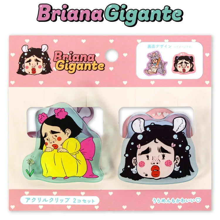 Thank You Mart exclusive x Briana Gigante Collaboration Acrylic Clips (2-pack)