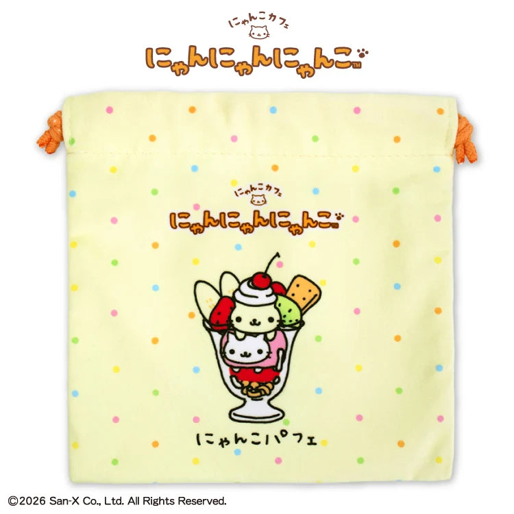 Thank You Mart exclusive x San-X Nyan Nyan Nyanko Collaboration Drawstring Bag (M)