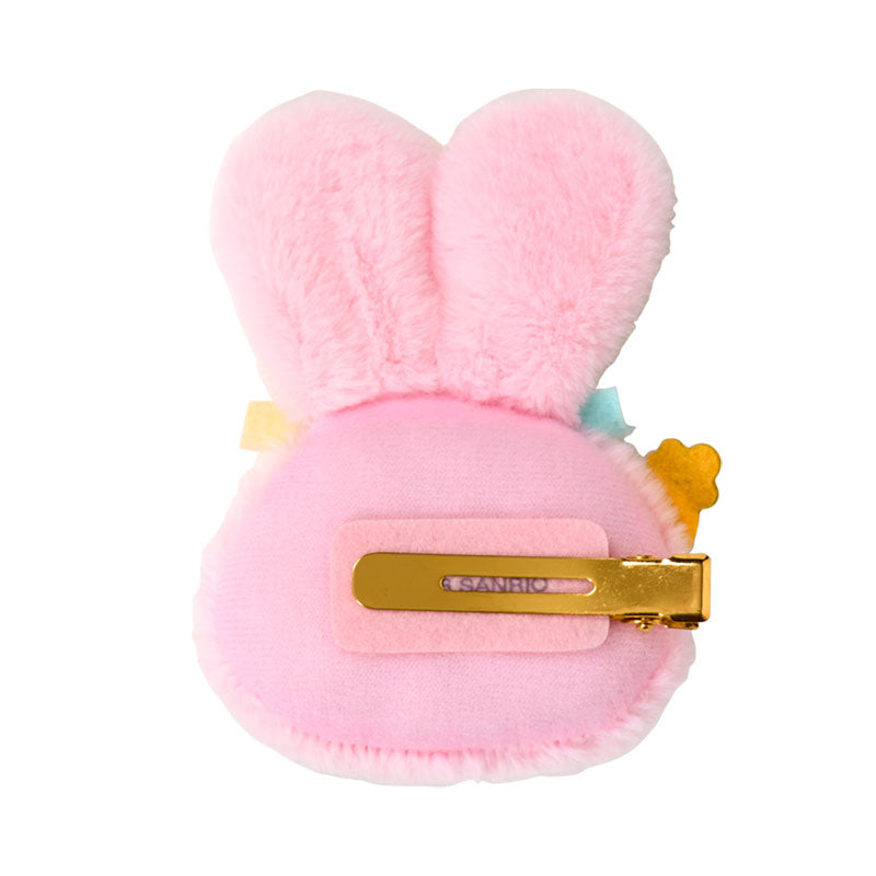 Sanrio | Sanrio Characters Fluffy Rabbit Face-Shaped Hair Clip - Hello Kitty