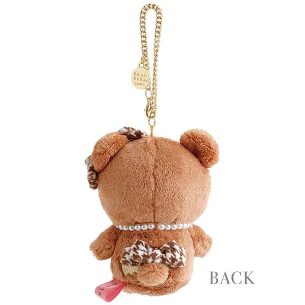 San-X | Maison de FLEUR x Rilakkuma Collaboration Hanging Plush Toy - Chairoikoguma
