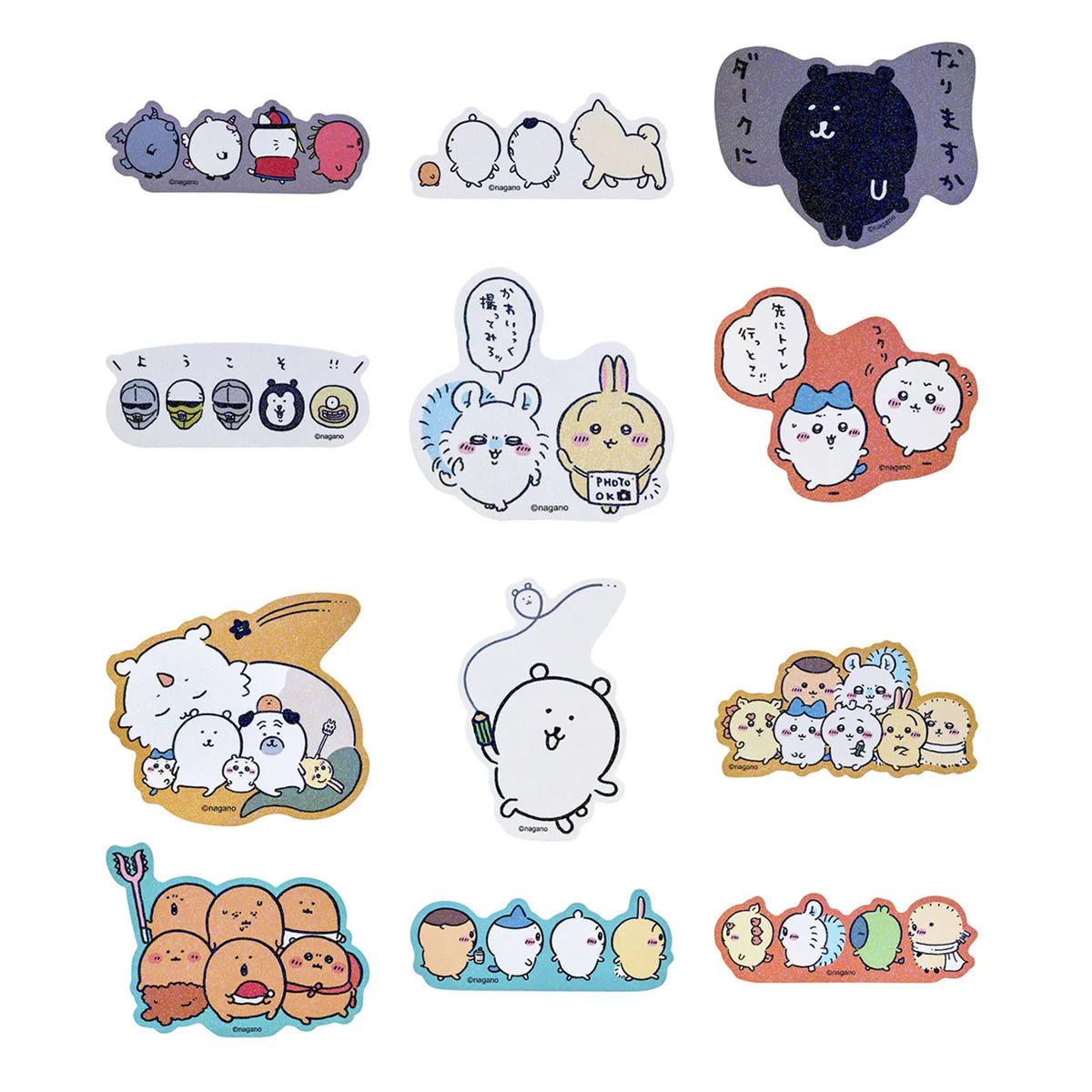 Nagano | Nagano Friends Hologram Smartphone Sticker Blind Box (12 Types)