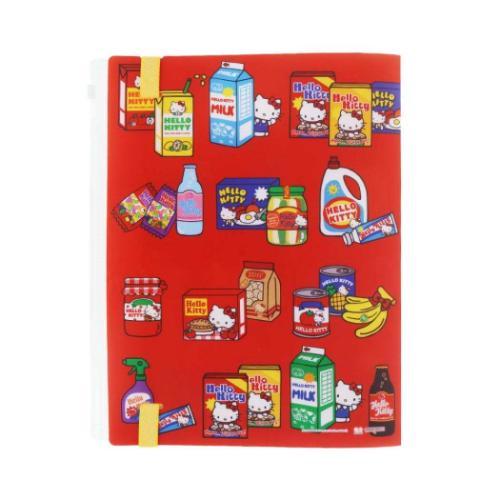Sanrio | Sanrio Characters Clear File With Elastic Band 5 Pockets - Hello Kitty (Red)