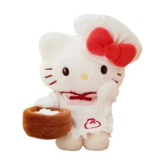 Sanrio CHN | Sanrio Shanghai Limited Breakfast Series Hello Kitty Plush Mascot Keychain - Chef