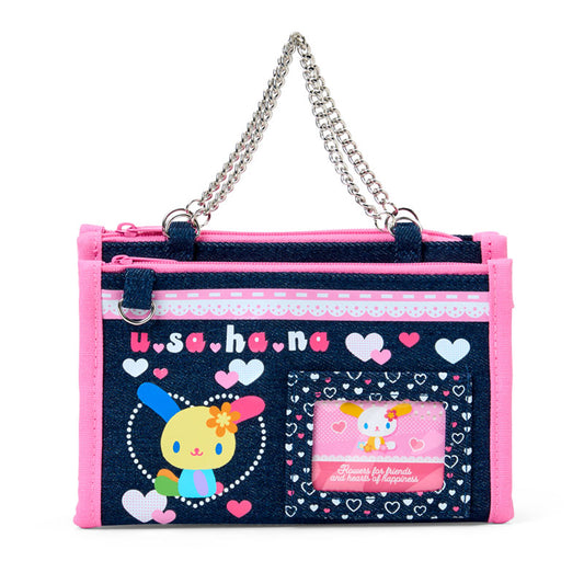 Sanrio | Sanrio Characters Munekyun Heisei Girls' Items Denim Pouch - Ushana