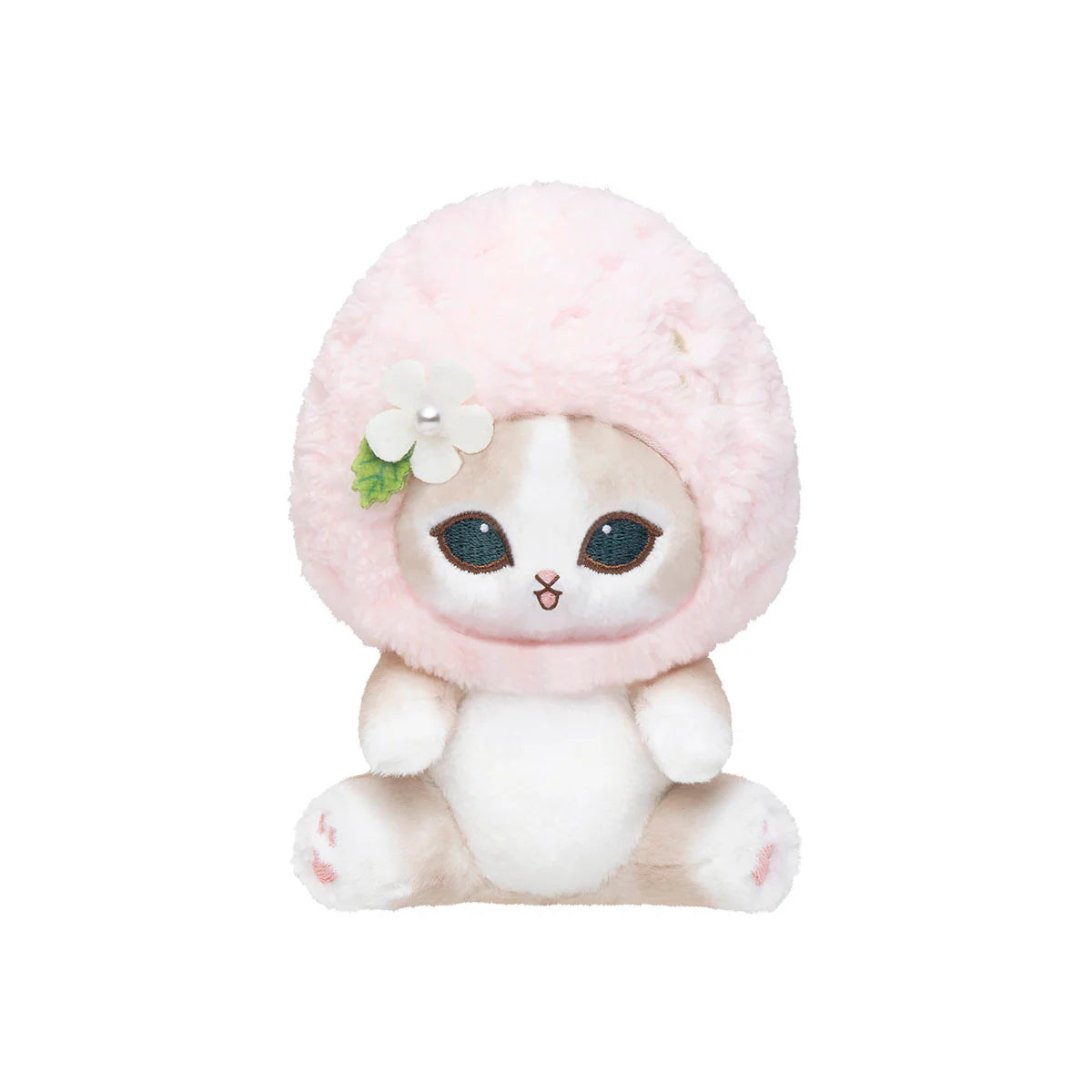 Mofusand | Mofusand MERCI STRAWBERRY Basket Plush Toy - Pink