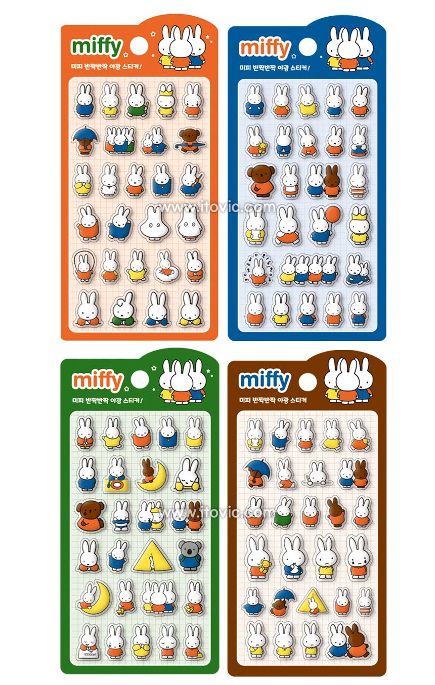 Miffy Korea | Miffy 3D Crystal Glow-in-the-Dark Stickers