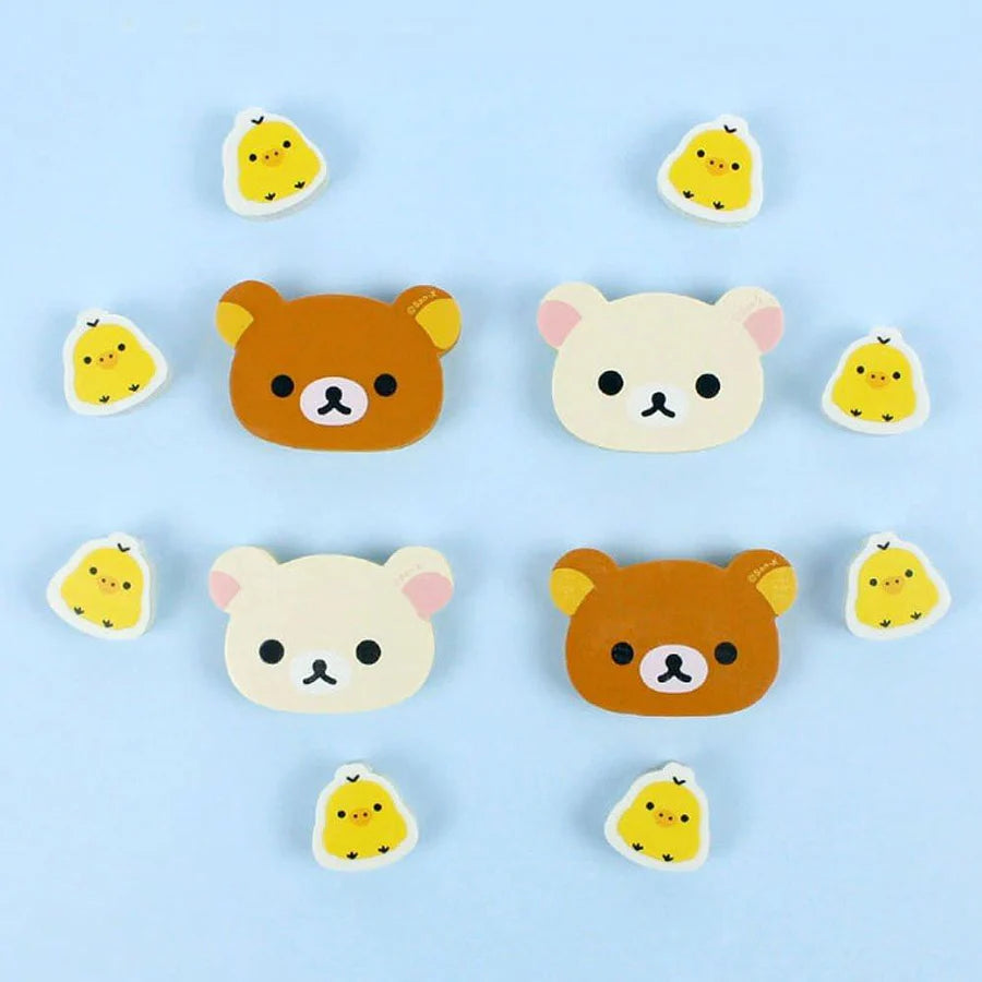San-X | Rilakkuma Eraser Set