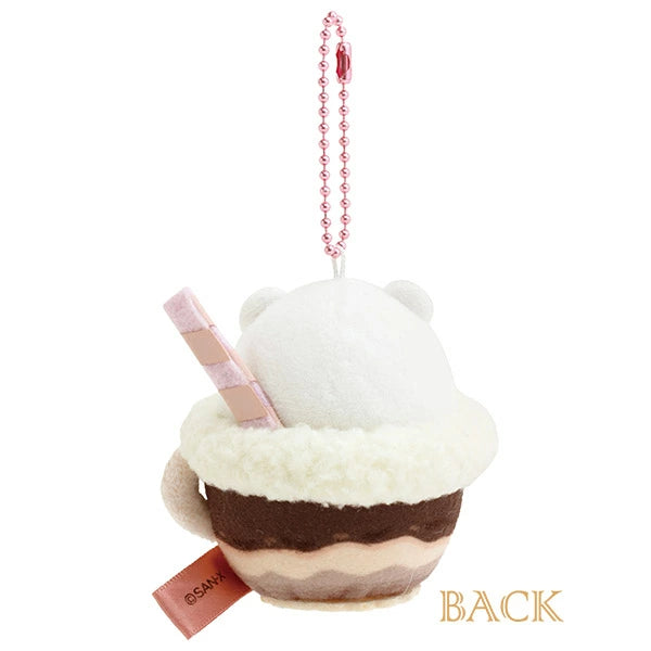 San-X | Sumikko Gurashi Café Sumikko De Chocolate Fair Hanging Stuffed Toy - White Bear Chocolate Drink
