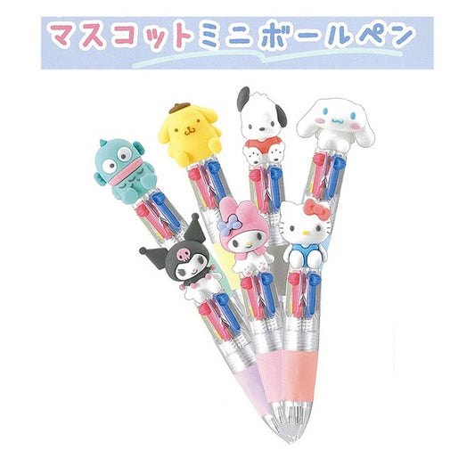 Sanrio | Sanrio Mascot Mini 4 Colors Ballpoint Pen 0.5mm ( Red, Blue, Black, Green)