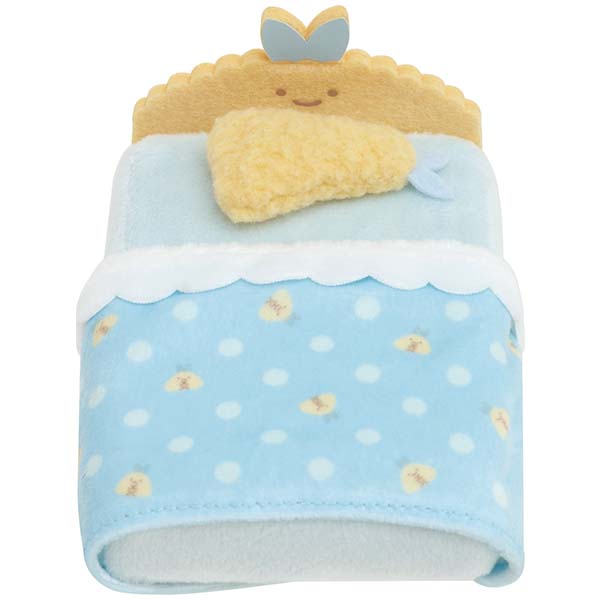 San-X | Sumikko Gurashi Collection | Sumikko Hand-helod Tenori Plush Fried Mackerel’s Tail Bed MO22201